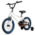 Hykolity Kids Bike Boy Girl Bicycle 16 inch for Children Age 4-6 Height 38-48 Child Sport Bike BMX Handbar includes Training Wheel White
