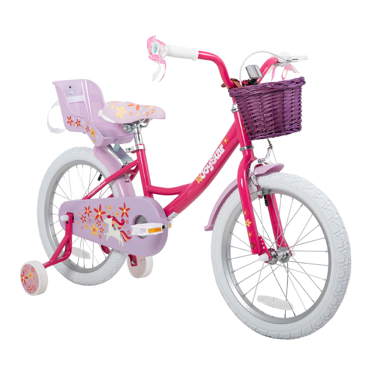 Joystar Unicorn 12inch Girls' Bike, Purple