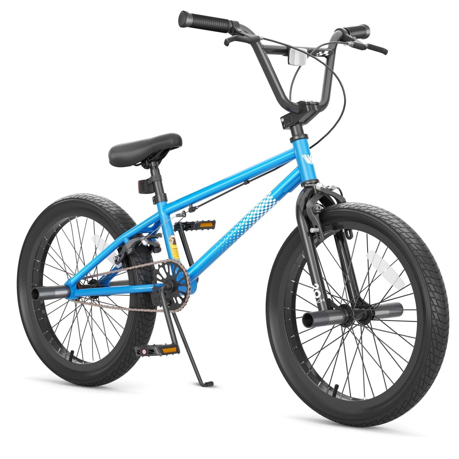 KORIMEFA Freestyle Kids BMX Bikes 18 20 Inch Kids Bicycles for Years Old Boys Girls Teen with Adjustable Seat and Handbrake, for Kids 8-12 Beginner-Level to Advanced Rider