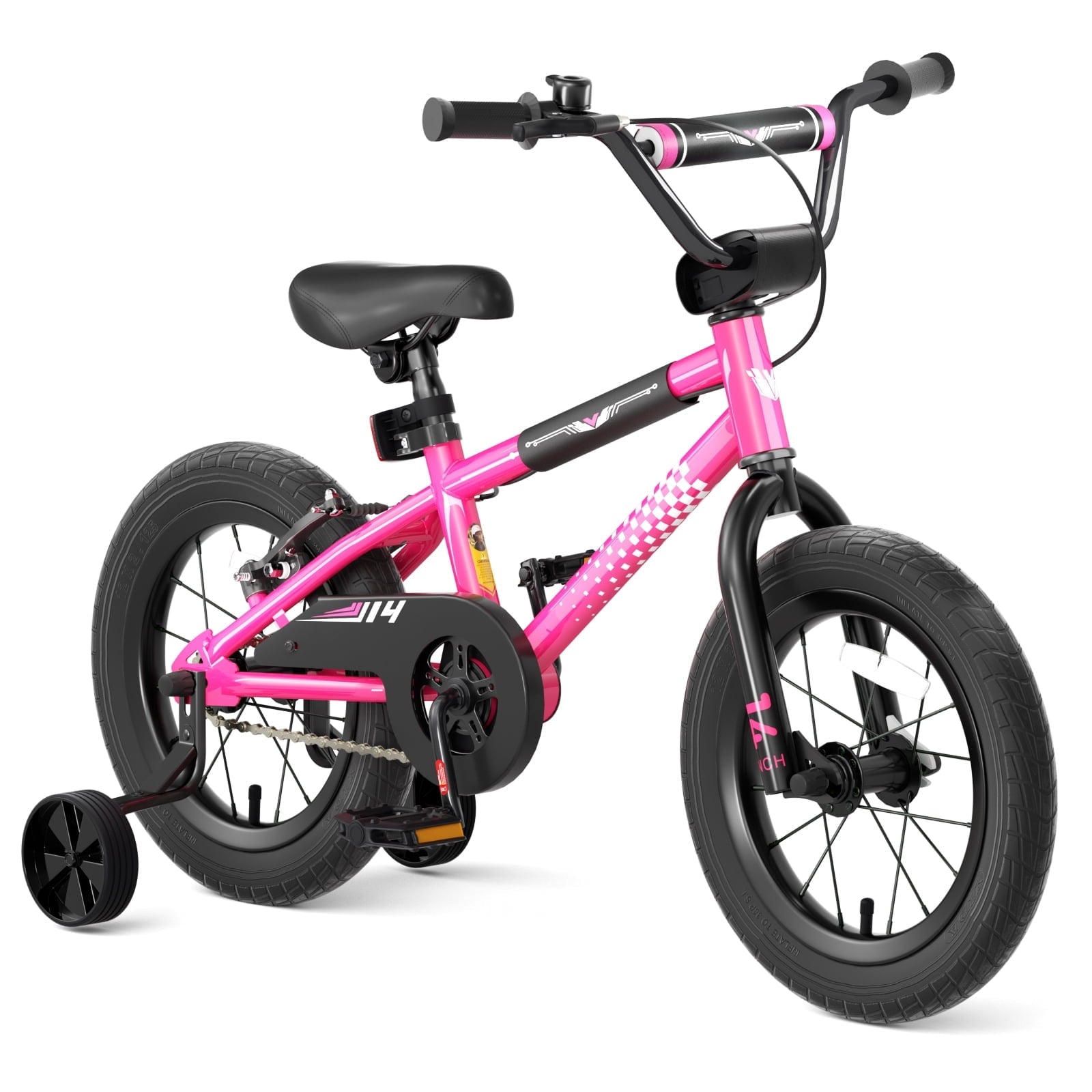 Korimefa Kids Bike, 14 inch Boys Bike BMX Style Bicycle with Training Wheels Coaster Brake for 4 5 6 7 Years Old Toddlers Boys , Blue