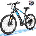 MIHOVER 26Electric Bike for Adults 350W 20MPH, 36V Removable Battery 7-Speed, UL2849 Certified City & Light Off-Road E-Bike with Lock -Black