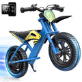 MIHOVER 21.6V Electric Bike for Kids 12, 200W Electric Banlance Bike Ages 5-8 Years Old, Electric Motorcycle Max 10MPH with LED Display, Beginners Friendly - Blue