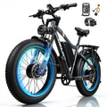 ORLMS 6000W Peak Dual Motor E-Bike, 52V 25Ah Electric Bike, 24 All-Terrain Fat Tire Bicycle, 40 mph High-Speed, Up to 105 mile Range, Hydraulic Brakes, for Off-road & Hunting