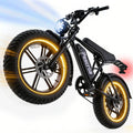 Pescroa E-Bikes for Adults, 1500W Peak Motor Electric Bike for Adults, 20 Fat Tire Electric Bike with 70-100 Miles, 7-Speed Electric Mountain Bike