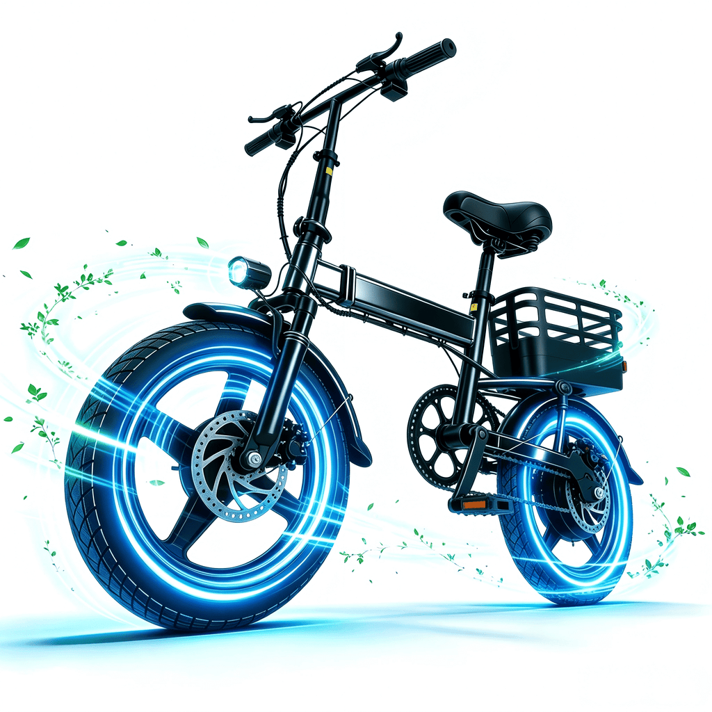 SHCNTEKU 14IN Folding Ebike, Features a high capacity 500W Peak Motor for Adults Teens, Removable Battery 25 Miles 20mph Electric bicycles,UL 2849