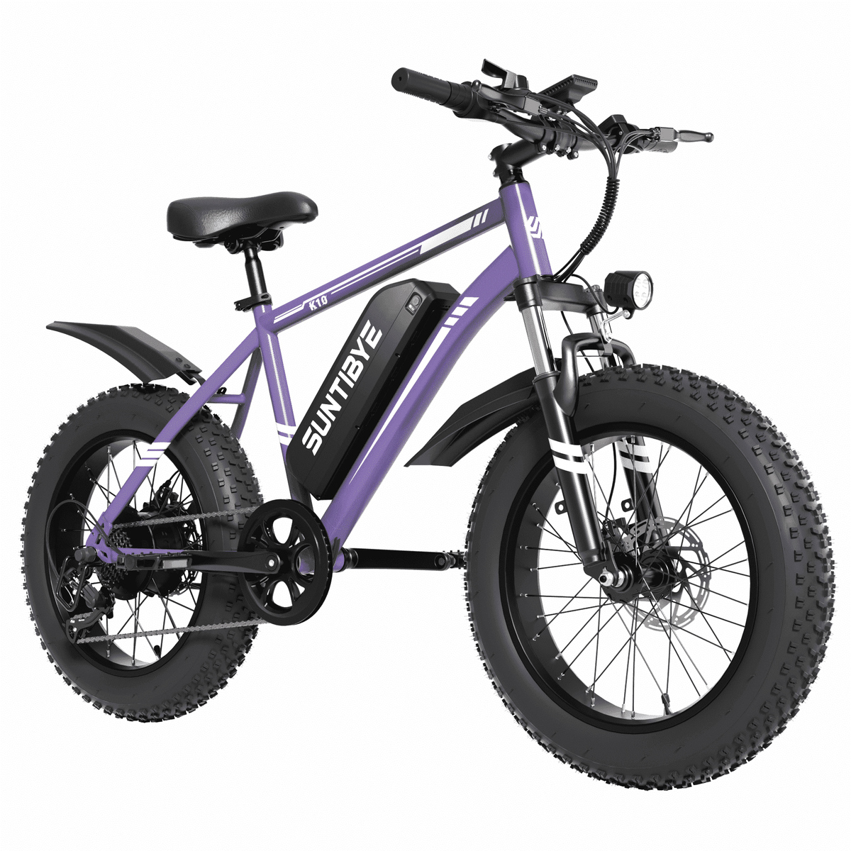 SUNTIBYE K10 Electric Bike 1000W, 48V 15Ah, 20 Fat Tire Ebike, 28MPH, E-Mountain Bike UL2849,Black