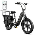 TST Electric Bike, 1500W E-Mountain Bike, 48V/15AH Removable Battery UL2849, Max Range 80Miles, 20 Fat Tire Ebike, 28mph Fast Cargo Ebikes, Electric Bicycle