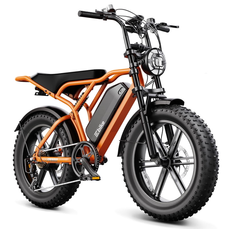 TST Electric Bike for Adults, 750W Peak 1500W Motor, 20x4 Fat Tire, E Mountain Bike, 48V/15AH UL2849