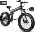 TotGuard 26x4 Electric Bike, Fat Tire 500W Ebike, Foldable Electric Bicycles E Bikes for Adults Electric 48V 10Ah Battery, Dual Shock Absorber, Lockable Fork UL2849