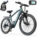 Unibike 26Electric Bike for Adults, Top Speed 22 MPH, 400W Ebike for Teens, 36V 10AH Lithium Battery, Mountain E Bike, Blue
