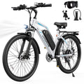 VIPDRIVE 26 Electric Bicycle for Adults & Women, Peak 750W Motor E-Bikes, 48V 7.8Ah Battery, 7-Speed, City Cruiser E-Bike, LCD Display, 50 Mi Range（UL2849）