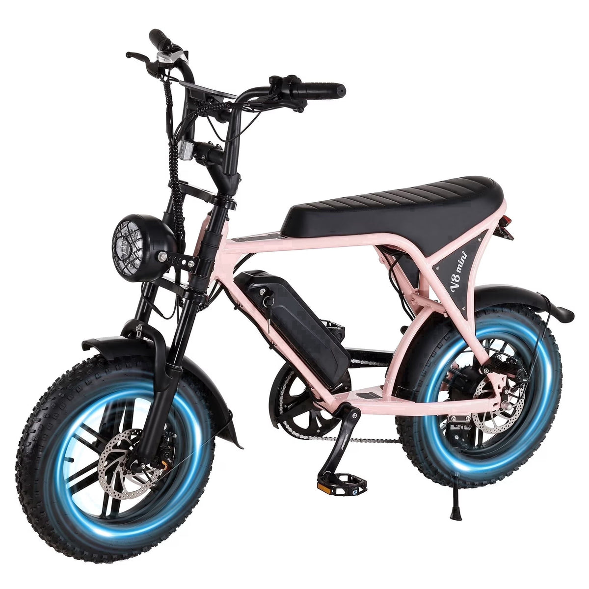 VTOKW Electric Bike for Adults, 500W Electric Bicycles with 36V 10.4Ah Battery, 16 Fat Tire Ebike, 20MPH E-Bike, E Bike for Adults UL2849