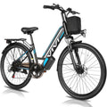 Vivi Electric Bike 26 City Commuter Electric Bike 48V 500W Step-Through Electric Bike 19.8MPH Electric Cruiser Bike Beach Bike with Cruise Control, UL2849 Certified