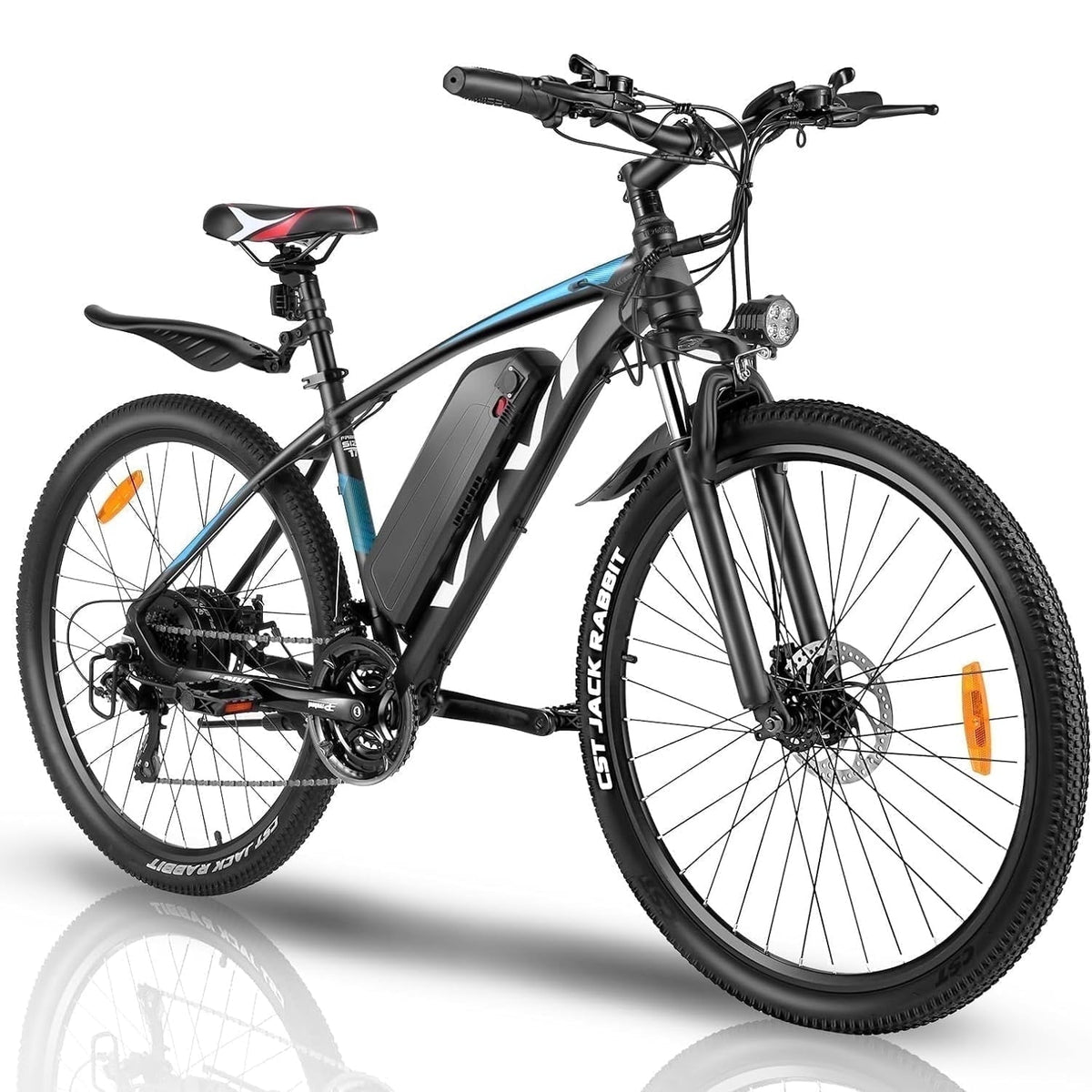 Vivi Electric Bike for Adults 27.5 Electric Mountain Bike 48V 500W High-Step Electric Bike 21 Speed Adult Commuter Bike 19.8MPH with Cruise Control, UL2849 Certified