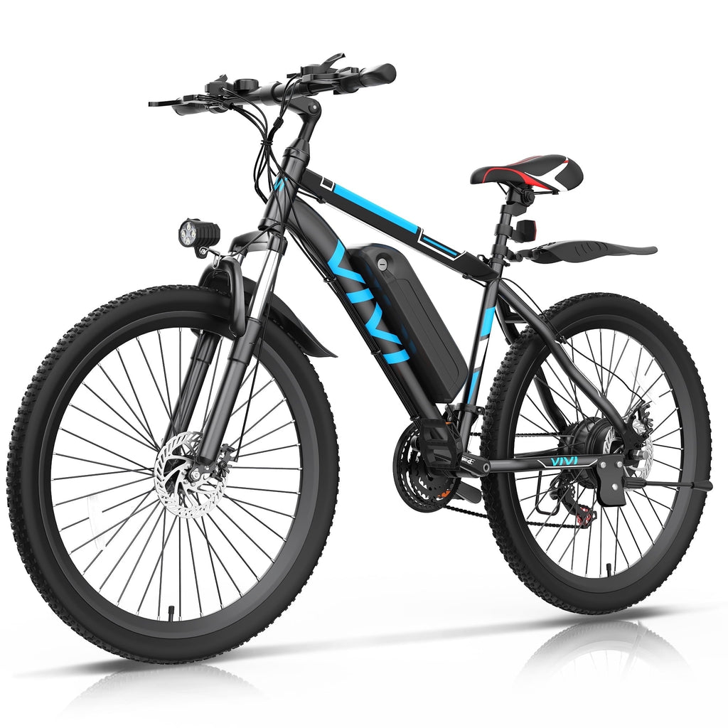 Vivi Electric Bike for Adults 26 Electric Mountain Bike 500W Cruise Control Electric Commuter Bike 21 Speed with Removable 48V Battery