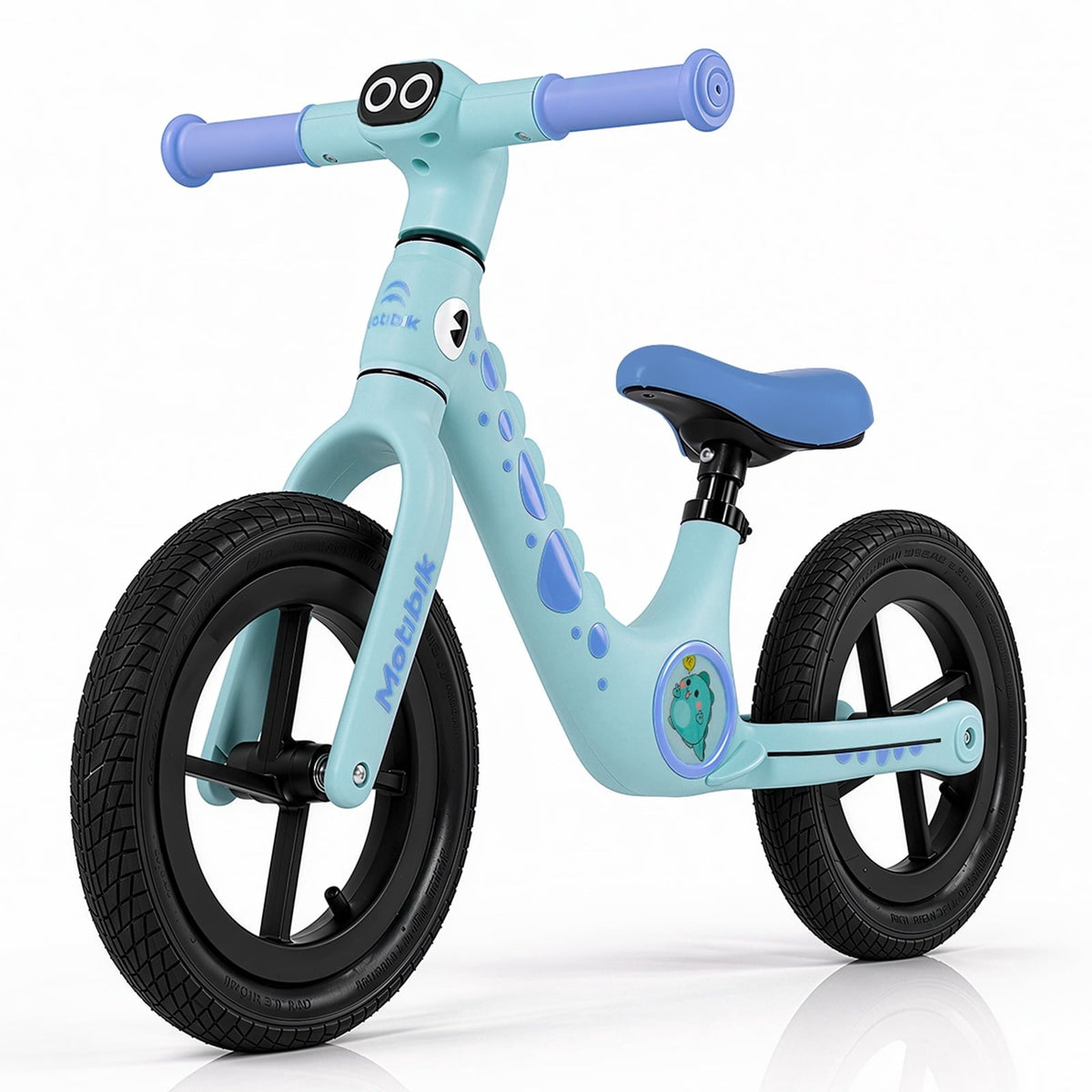 WLRETMCI 12 Kids Balance Bike, Glass Fiber Lightweight Toddler Bicycle for 2-5 Years Boys Girls, Pink