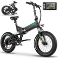 Wooken 20X4.0 Fat Tire Electric Bike for Adults, 500W Foldable Electric Bicycle with 48V 10Ah Built-in Battery, Shimano 7 Speed, Dual Shock Absorber