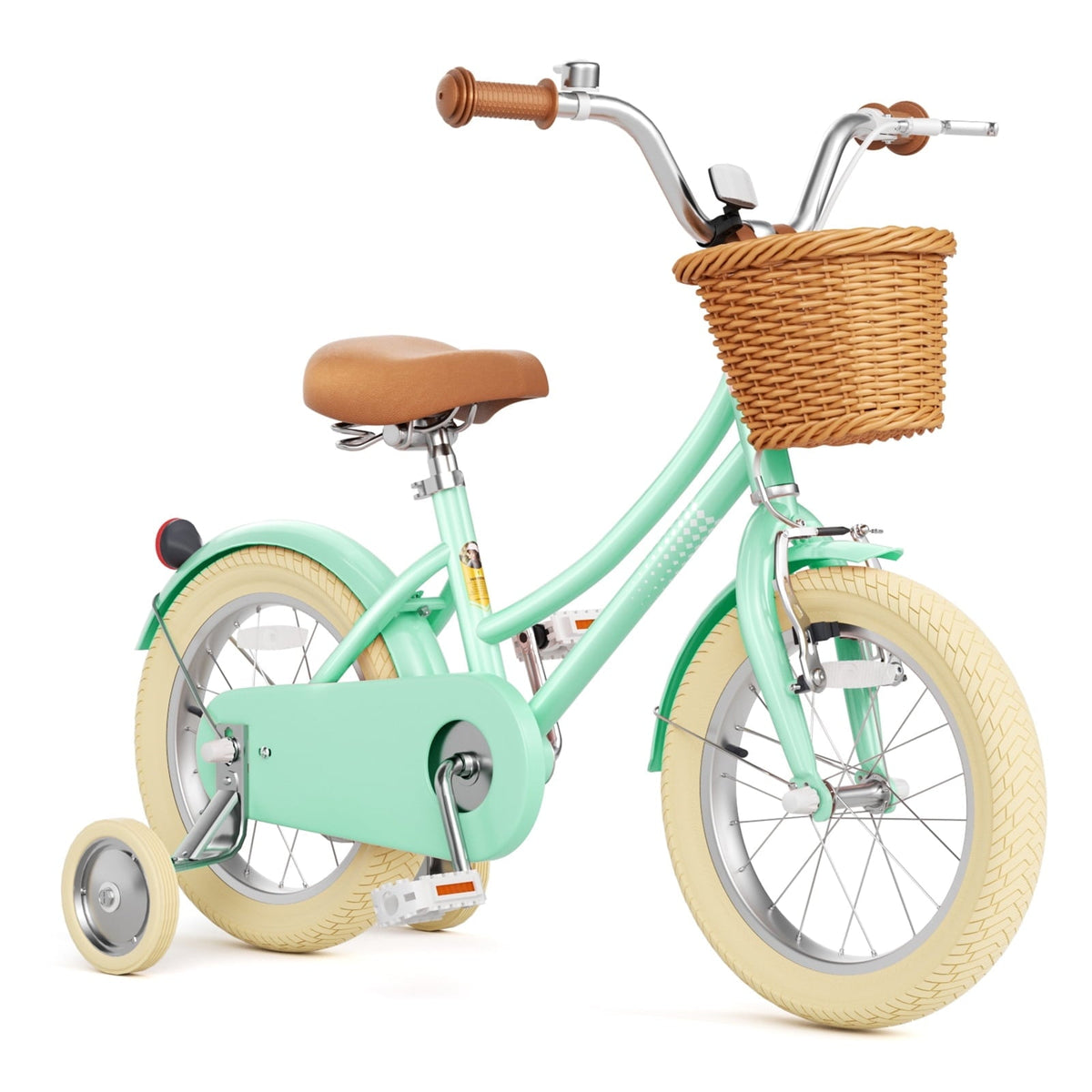 XJD 20 Inch Girls Bike for 6-12 Years Old Toddlers and Kids, Kid's Bicycle with Basket, Kid's Bike with Kickstand & Adjustable Seat Handlebar Height