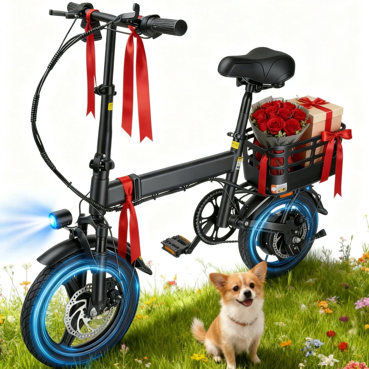 XKJ Electric Bike for Adults, 26”Electric Mountain Bike 576Wh Internal Battery & LCD Display,750W (Peak) Motor,7-Speed, Lightweight Ebike for Teens,40 Miles, Full Suspension,UL2849