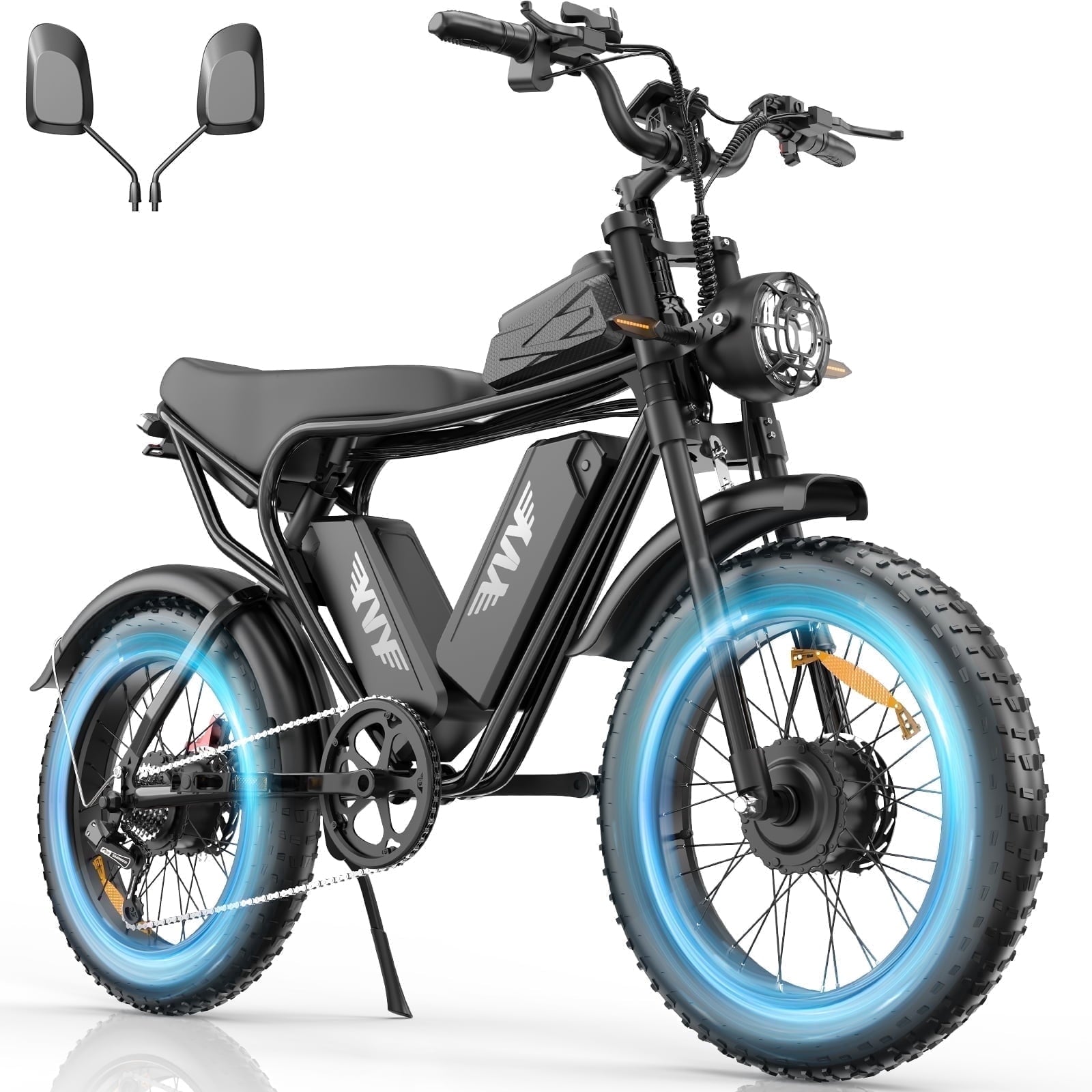 Electric Bike for Adults,1500W 35MPH,48V 20AH 30-80 Miles,20'' Fat Tire Mountain Bike with Rear Rack UL2849