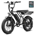 YareYi Electric Bike for Adults, 2000W Peak E-Mountain Bicycle, 20x4 Fat Tire 30mph Ebike, 48V 624Wh Removable Battery 70Miles Range, 7 Speed and Full Suspension UL2849