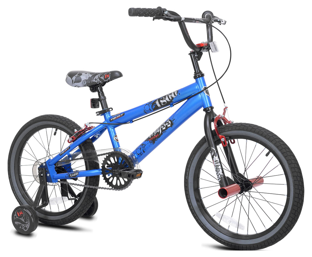 18 Kent Bicycle Abyss Boy's Freestyle BMX Child Bicycle, Blue