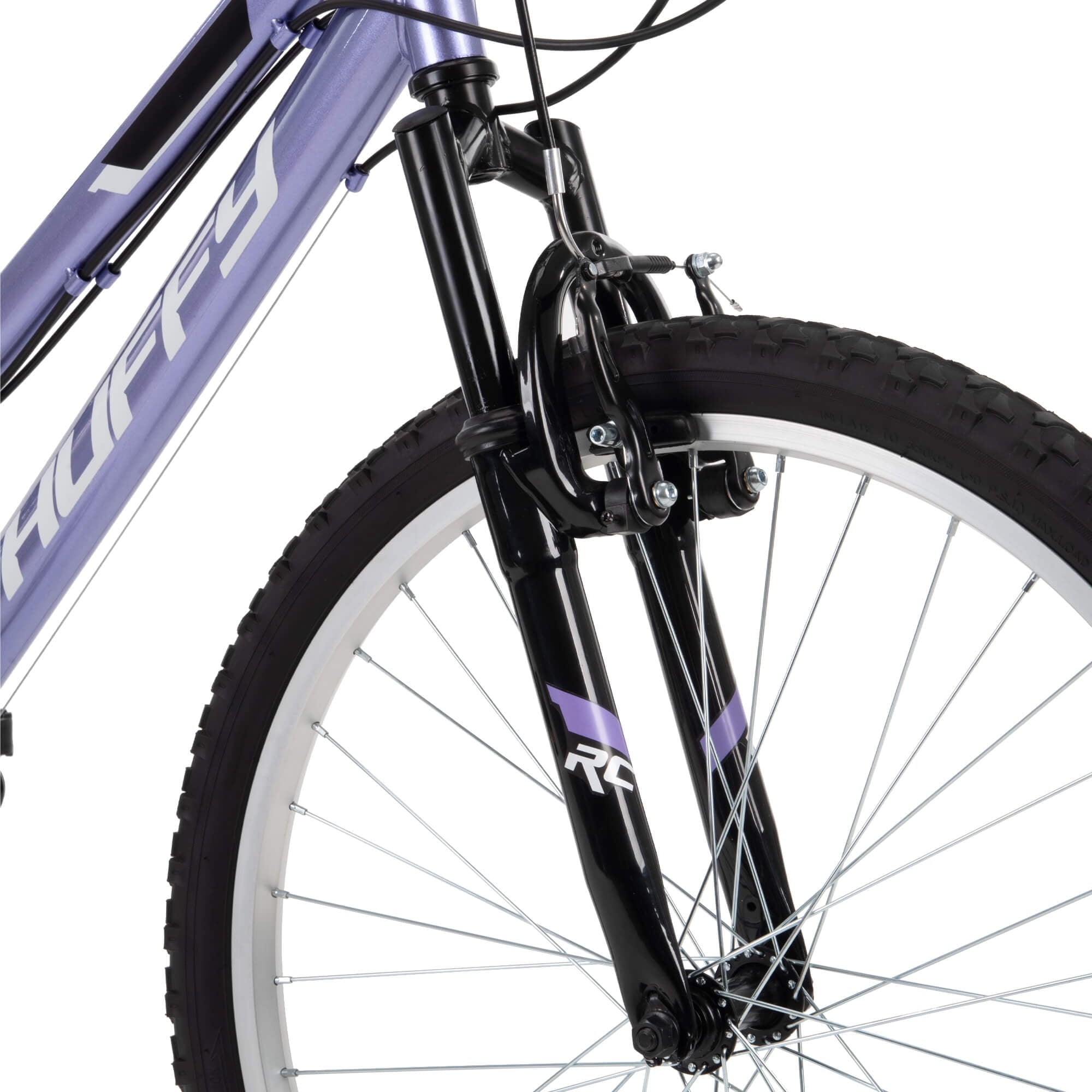 Huffy 24 Rock Creek Mountain Bike, Fits Riders 58” - 70”, Purple, Adult, Women's