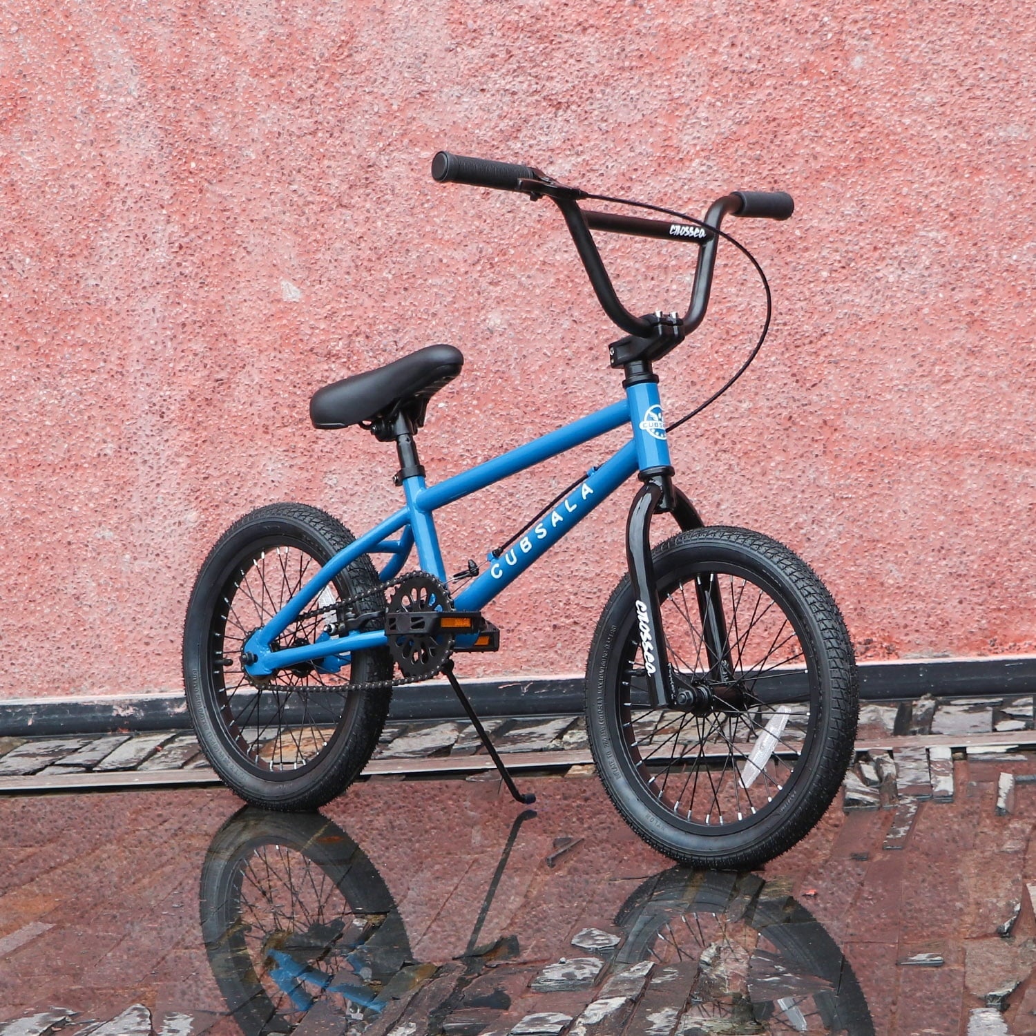 cubsala 18 in Freestyle BMX Kids Bike for Age 5-8 Years Old Boys Girls,Blue