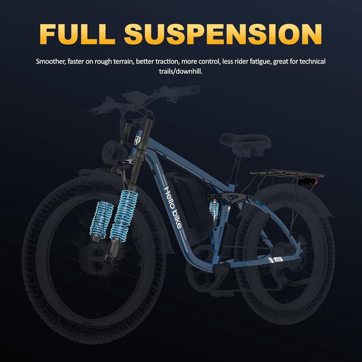 5000W Electric Bike for Adults, 52V 25Ah Max 45 mph 100 Miles, 26 Fat Tires City Commuting Ebike 7 Speed for Off-Road Mountain Riding UL 2849