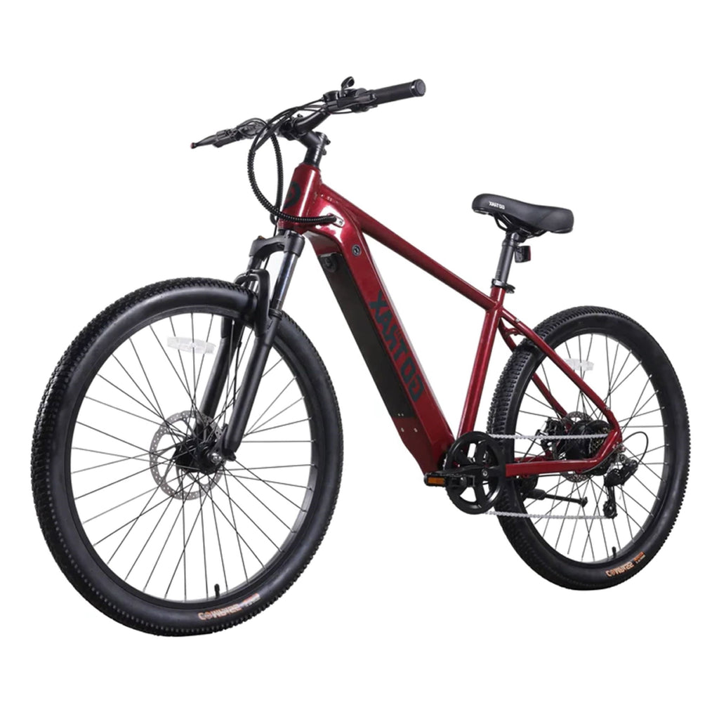 GOTRAX Approach 27.5 Step Over Electric Mountain Adult Bike with 350W Motor 20 MPH Up to 264lb, Black