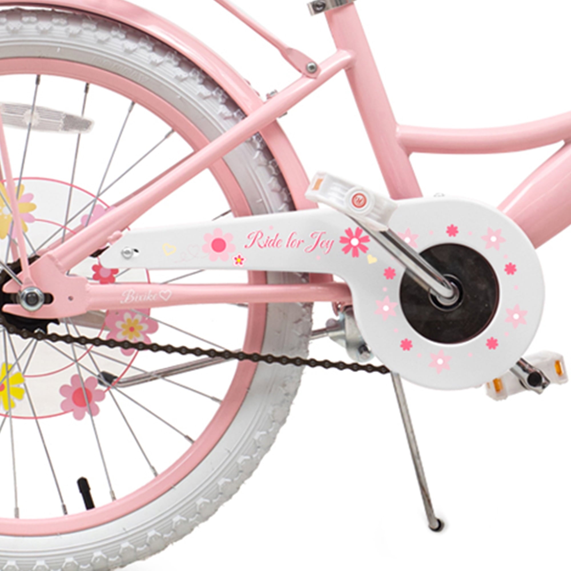 ACEGER 14 Inch Girls Bike with Basket, Training Wheels, Doll Seat, Purple Kids Bicycle for Ages 3-5