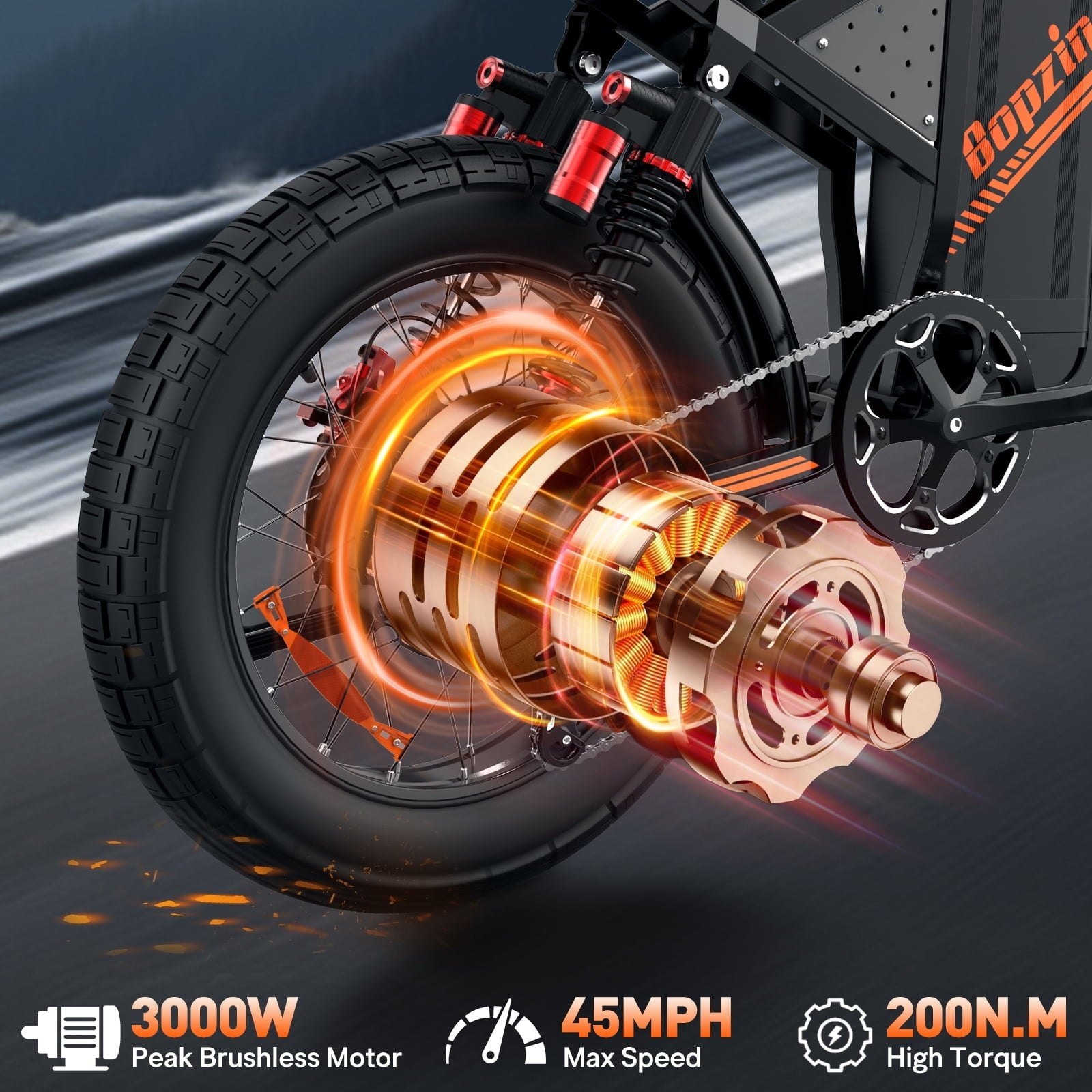 Electric Bike for Adults,1500W 35MPH,48V 20AH 30-80 Miles,20'' Fat Tire Mountain Bike with Rear Rack UL2849