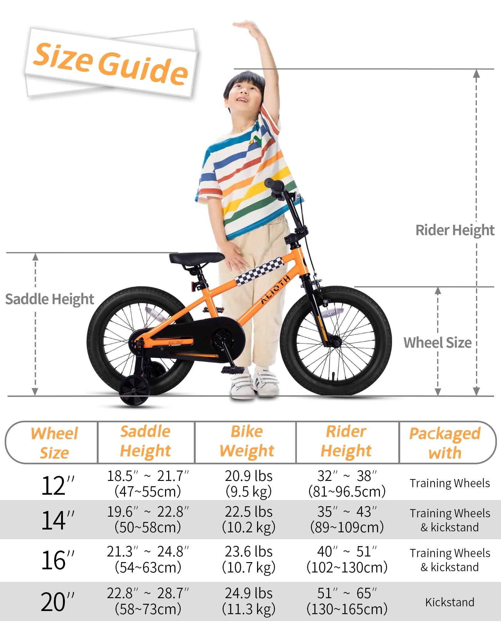 Vollsch BMX Style Kids Bike for 2-8 Years Old Boys Girls 16 Inches Toddlers Bicycle with Coaster Brake Training Wheels, Black