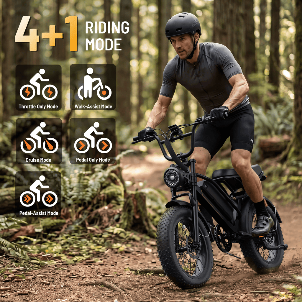 YareYi Electric Bike for Adults 20, 32MPH Fat Tire E-Bike, 3000W Peak Mountain Bicycle, 48V 960Wh Removable Battery UL2849