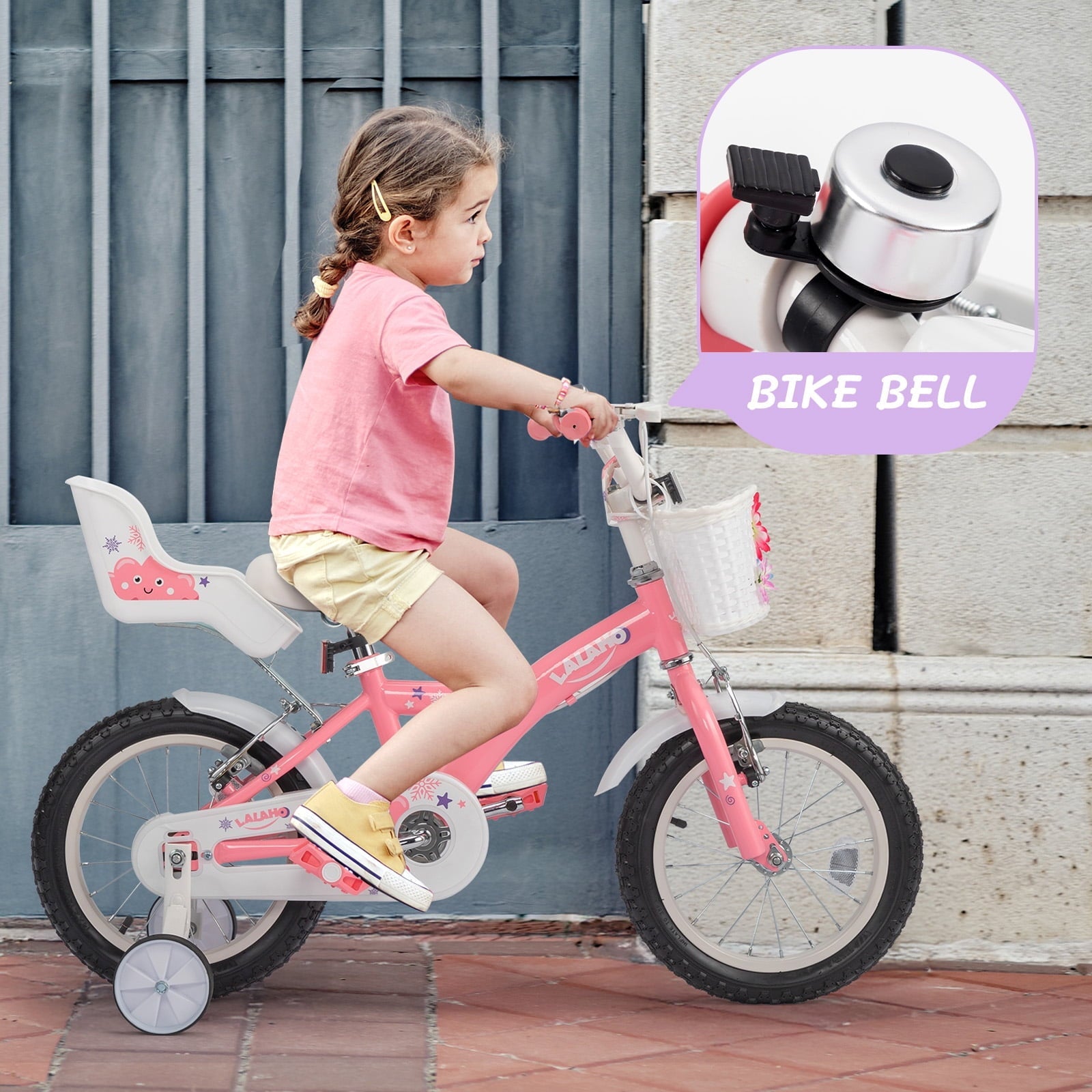 Ktaxon Kids Bike for Ages 2-5 Years Old, 12 Inches Kid's Bikes with Training Wheels, Children Bicycle for Boys Girls, Easy to Assemble, Learning to Ride, Blue