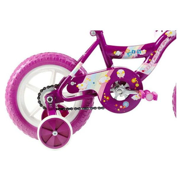 USToyOutlet 12 Kid's Beginner Bicycle for 2-4 Years Old Boys' and Girls' Bike Foam Tire for Indoor Use No Brake - Pink