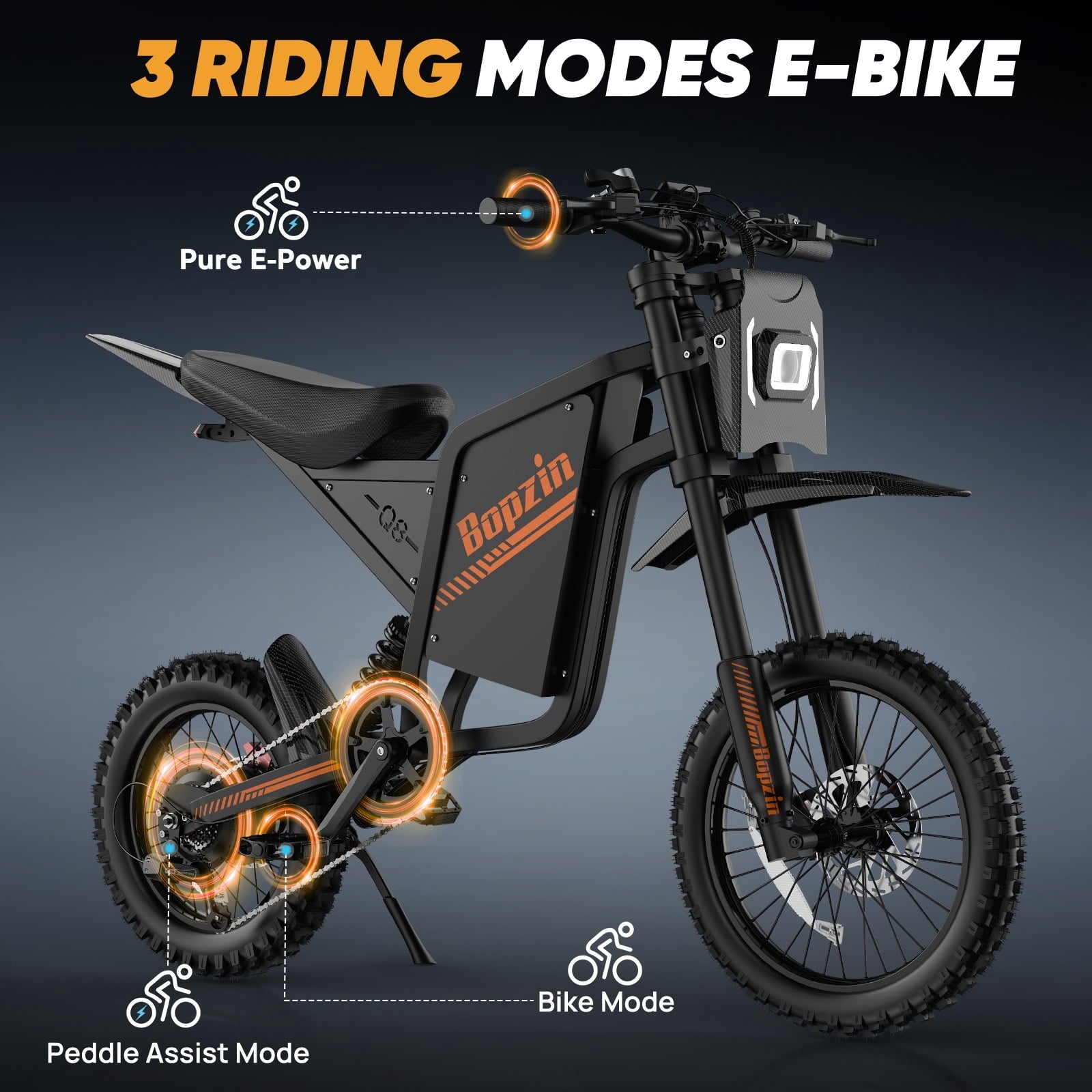 Electric Bike for Adults,1500W 35MPH,48V 20AH 30-80 Miles,20'' Fat Tire Mountain Bike with Rear Rack UL2849
