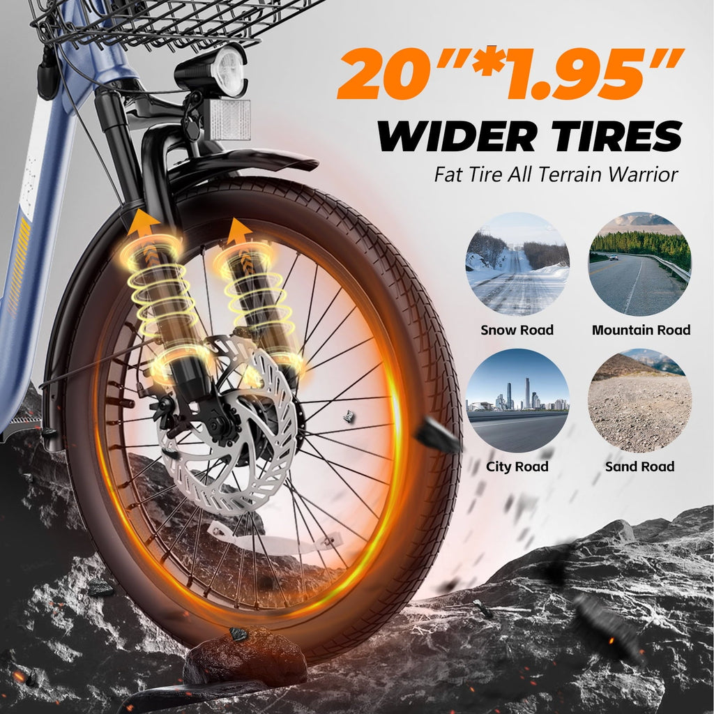 SANOPY 500W Electric Bike for Adults,48V Removable Battery,20 Mile Range&20MPH Max Speed,Electric Scooter with Seat,Commuter E-scooter for Adults and Teens,Gray,UL2272