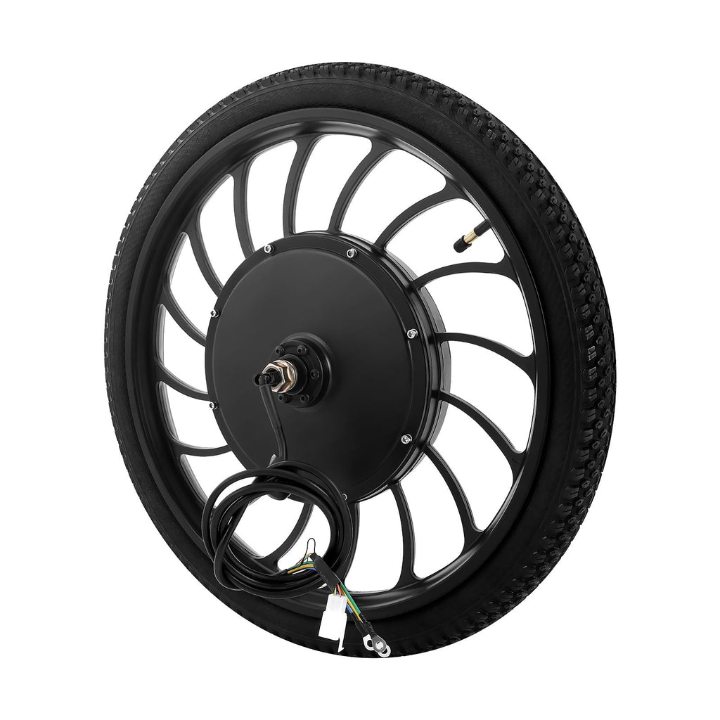 1000W Electric Bicycle Motor Wheel – High-Speed E-Bike Hub with 7-Speed Freewheel, 88.7% Efficiency, IP54 Waterproof, and 35N.m Torque