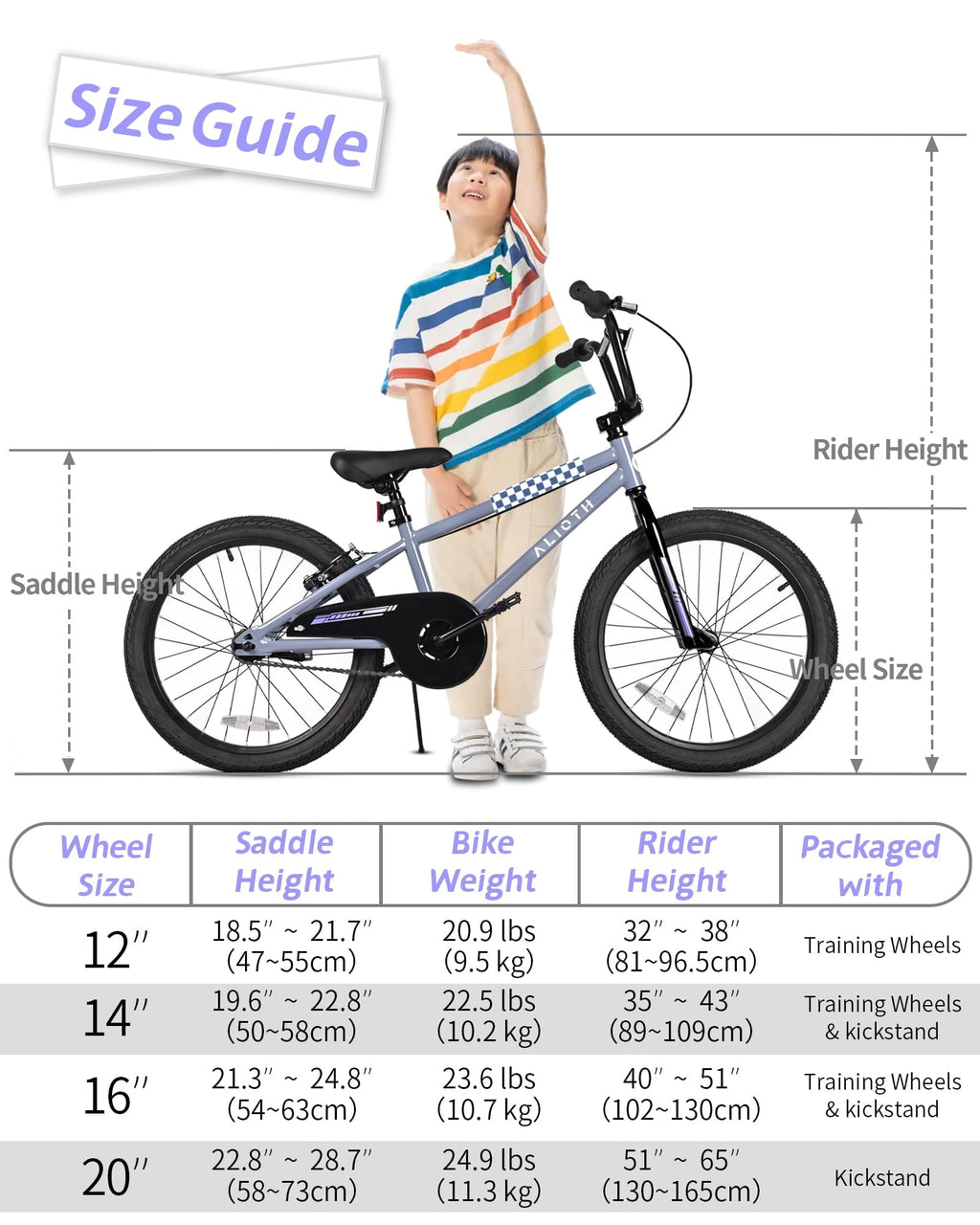 Vollsch BMX Style Kids Bike for 2-8 Years Old Boys Girls 16 Inches Toddlers Bicycle with Coaster Brake Training Wheels, Black