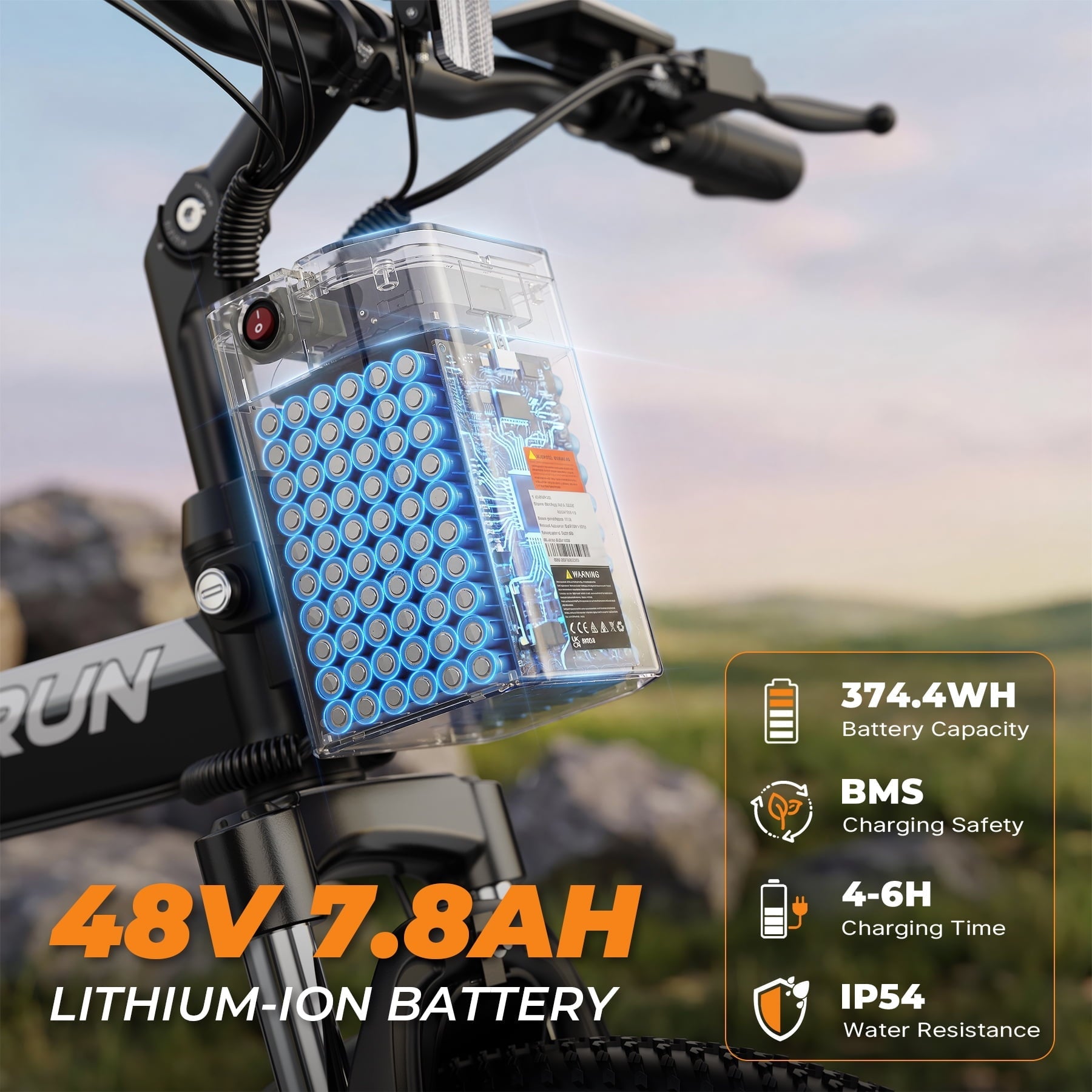 VARUN Electric Bike, 26 Foldable Ebike, Peak 750W Motor, 48V 374.4Wh Battery, up to 20+mph 50 Miles, 7 Speeds with Bike Pump, Phone Holder & Bike Lock & Rear Light, E Bike for Adult, UL2849(Black)