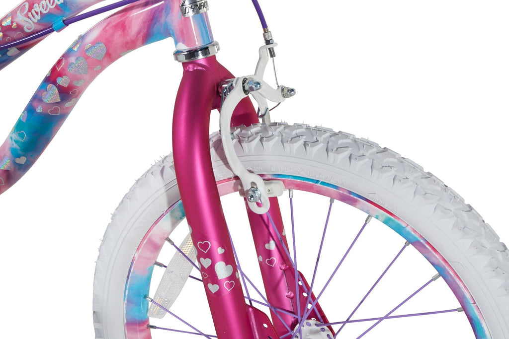 Dynacraft Sweetheart Girls 18 Bike, For Kids Ages 6-9, Pink and Blue