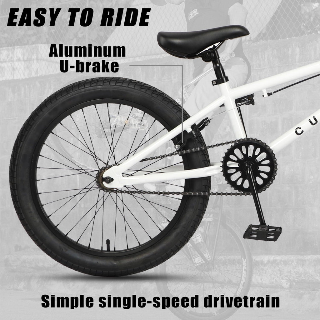 cubsala 18 in Freestyle BMX Kids Bike for Age 5-8 Years Old Boys Girls,Blue