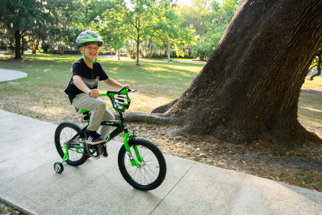 Dynacraft Surge Boys 18 BMX Bike, For Kids Age 6-9 Years, Green