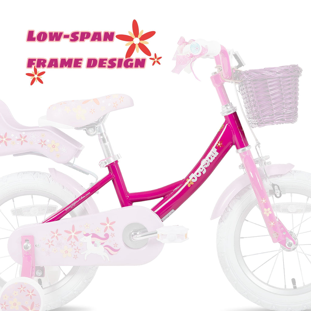 Joystar Unicorn 12inch Girls' Bike, Mint Purple