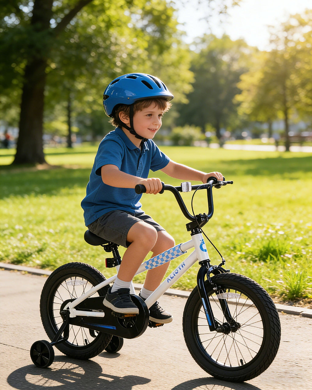 Vollsch BMX Style Kids Bike for 2-8 Years Old Boys Girls 16 Inches Toddlers Bicycle with Coaster Brake Training Wheels, Black