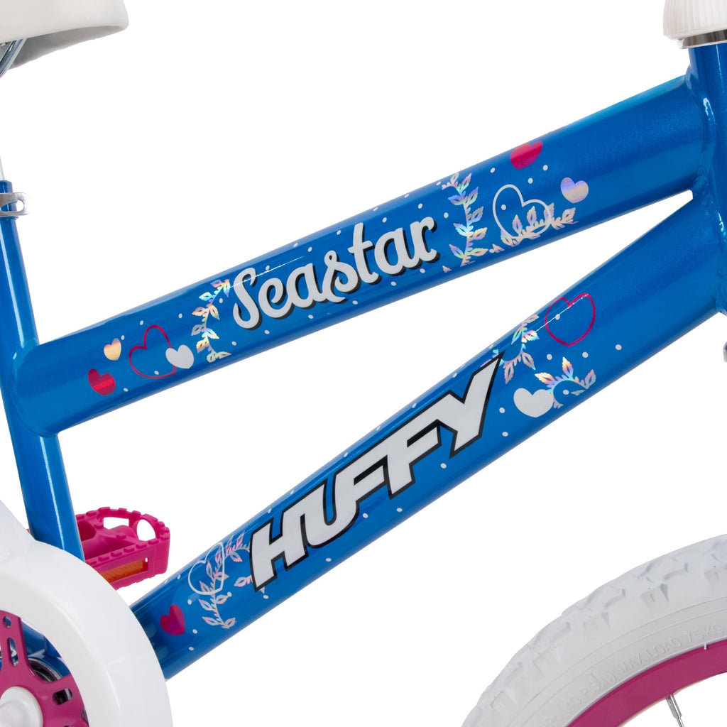 Huffy 20 Sea Star Kids' Bike, Fits Riders 44 - 56, Blue/Pink, Youth, Girls