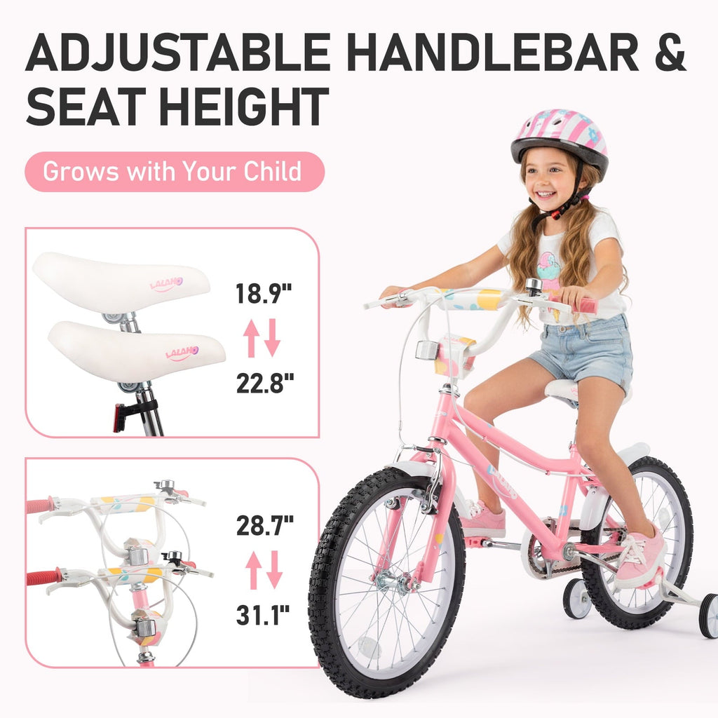 Ktaxon Kids Bike for Ages 2-5 Years Old, 12 Inches Kid's Bikes with Training Wheels, Children Bicycle for Boys Girls, Easy to Assemble, Learning to Ride, Blue