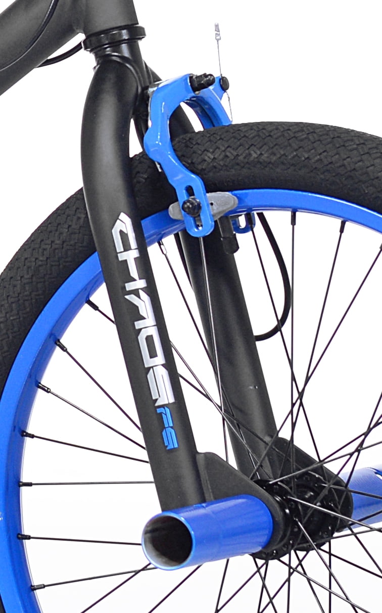 20 Kent Bicycle Chaos Boy's Child Bicycle, Matte Black and Blue