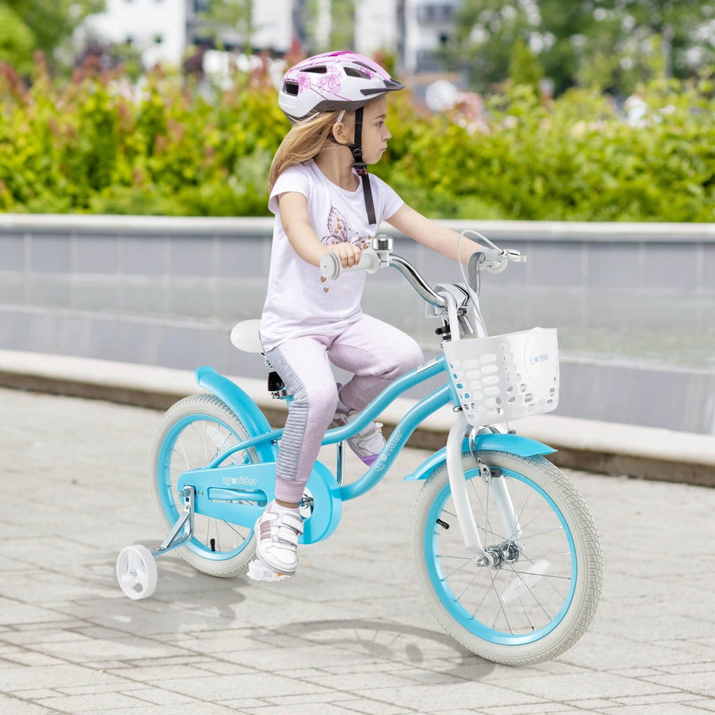 Costway 18'' Kids Bike Toddler Bicycle with Training Wheel Kickstand for 4-8 Years Old Pink